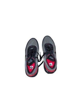 Nike Air Max Running Shoes Boys Size 5.5Y Black/Red/Gray Lightweight & Breathabl